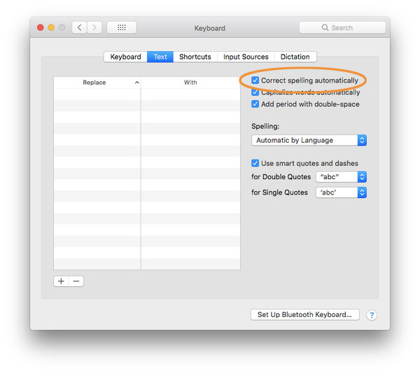 shortcut for spell check in word on a mac